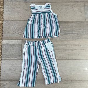 Splendid toddler 4T stripe tank pant set